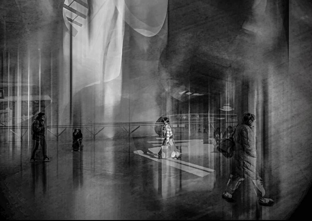 Dreamlike Urban Movement by Jan van der Linden — canvas wall art