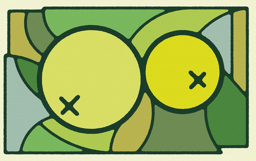 Fresh Citrus Circles by Rafa Mateo — canvas wall art