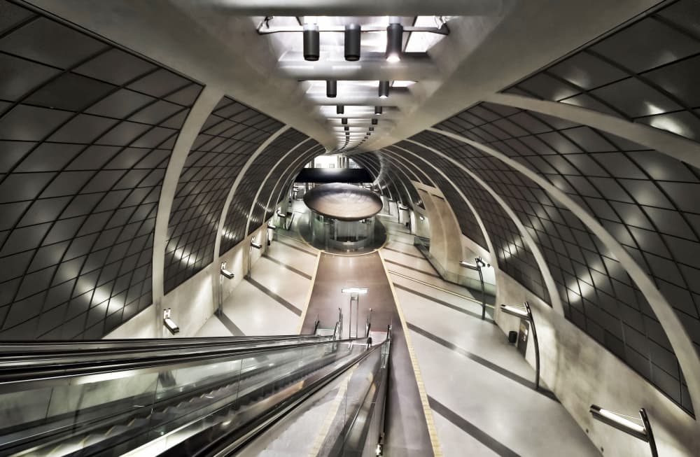 Modern Metro Station by Renate Reichert — canvas wall art