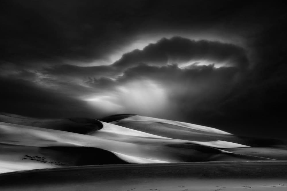 Dramatic Desert Light by Yvette Depaepe — canvas wall art