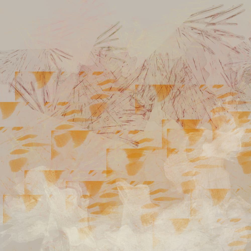 Soft Orange Abstraction by Dina Dankers — canvas wall art