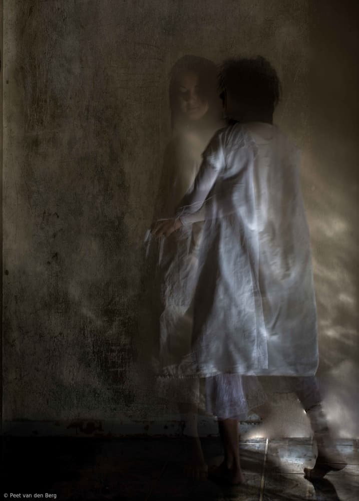 Ethereal Girl Reflection by Peet van den Berg — canvas wall art