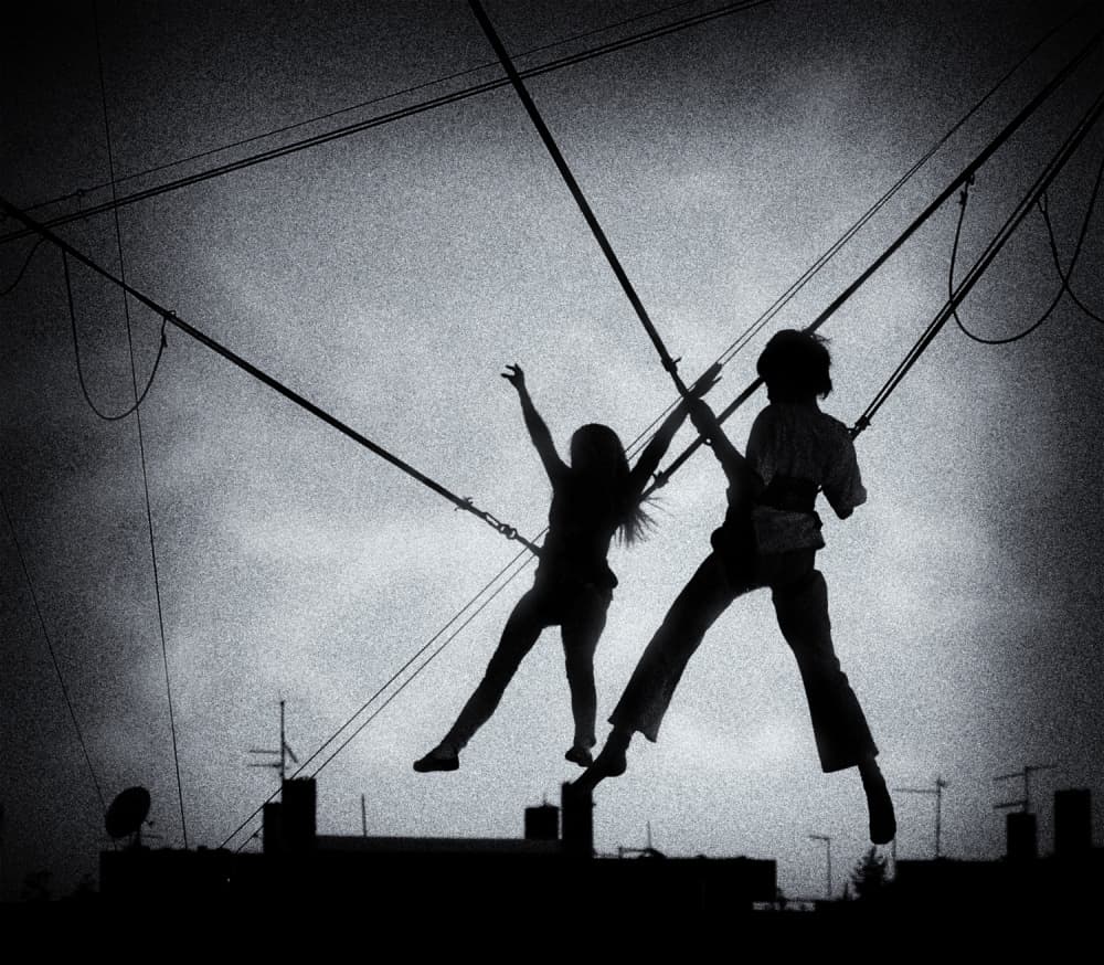 Joyful Bungee Silhouettes by Miodrag Kosanovic — canvas wall art