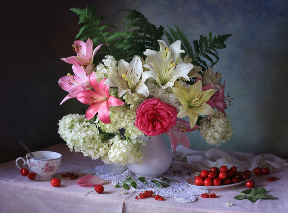 Summer Floral Still Life by Tatyana Skorokhod — canvas wall art