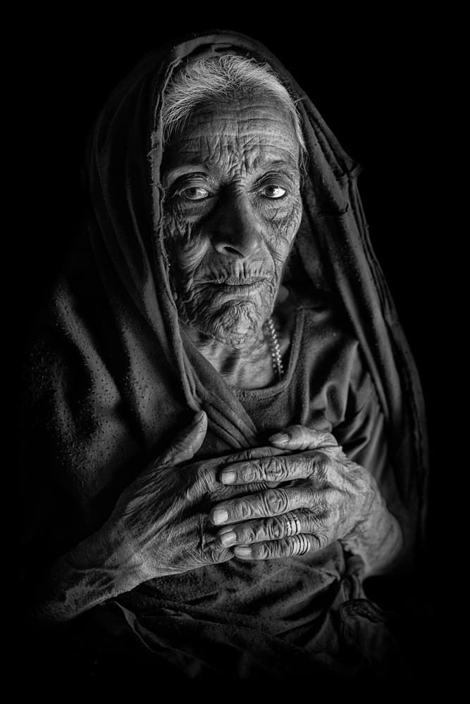 Timeless Wisdom Portrait by Haitham AL Farsi — canvas wall art