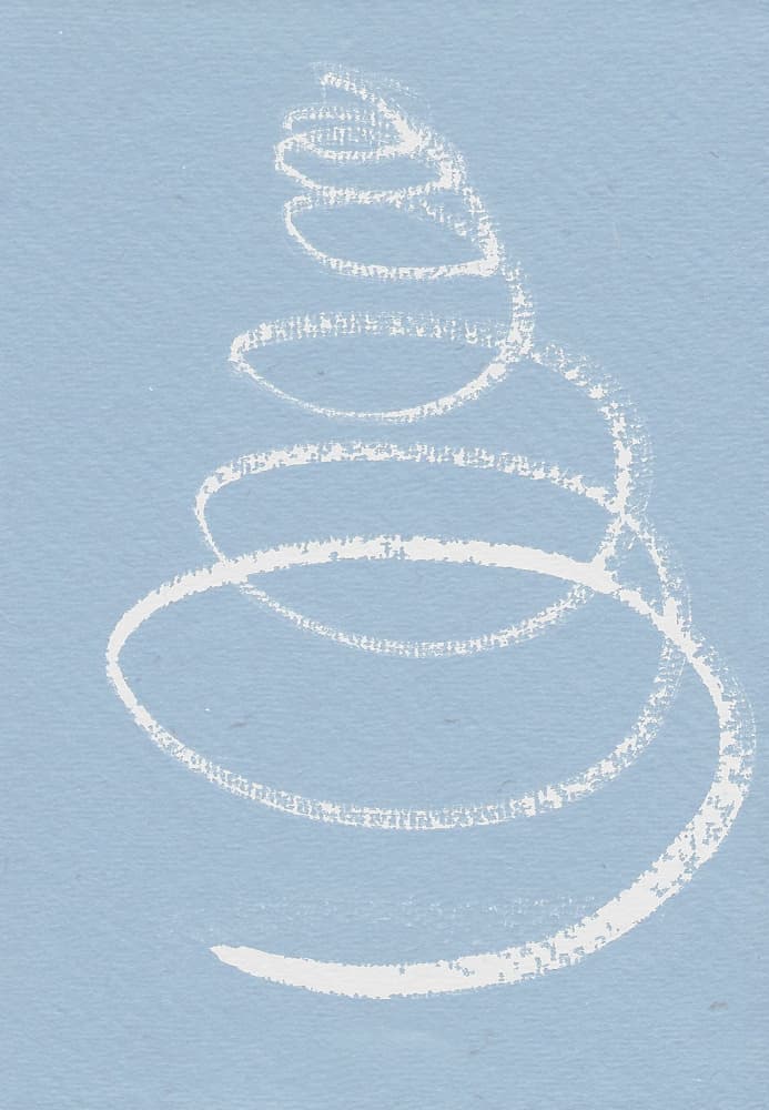 Gentle Blue Spiral by Santhosh ch — canvas wall art