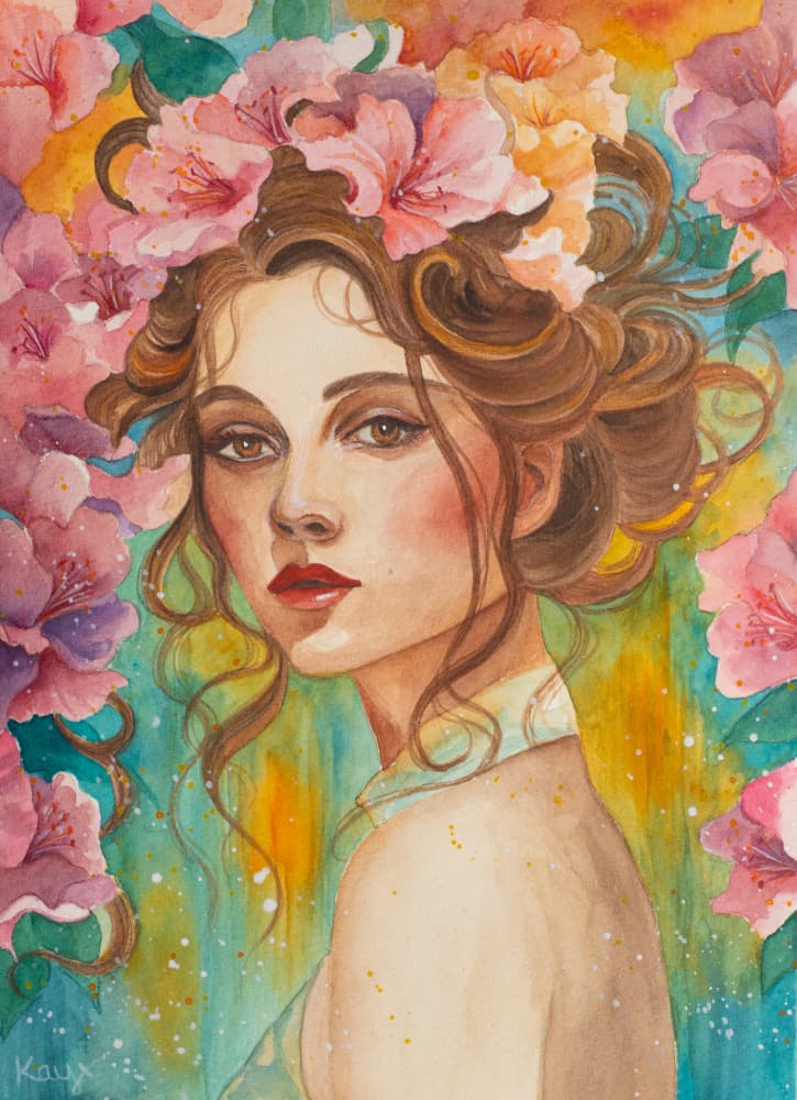Blooming Beauty Portrait by Kay Shanley — canvas wall art