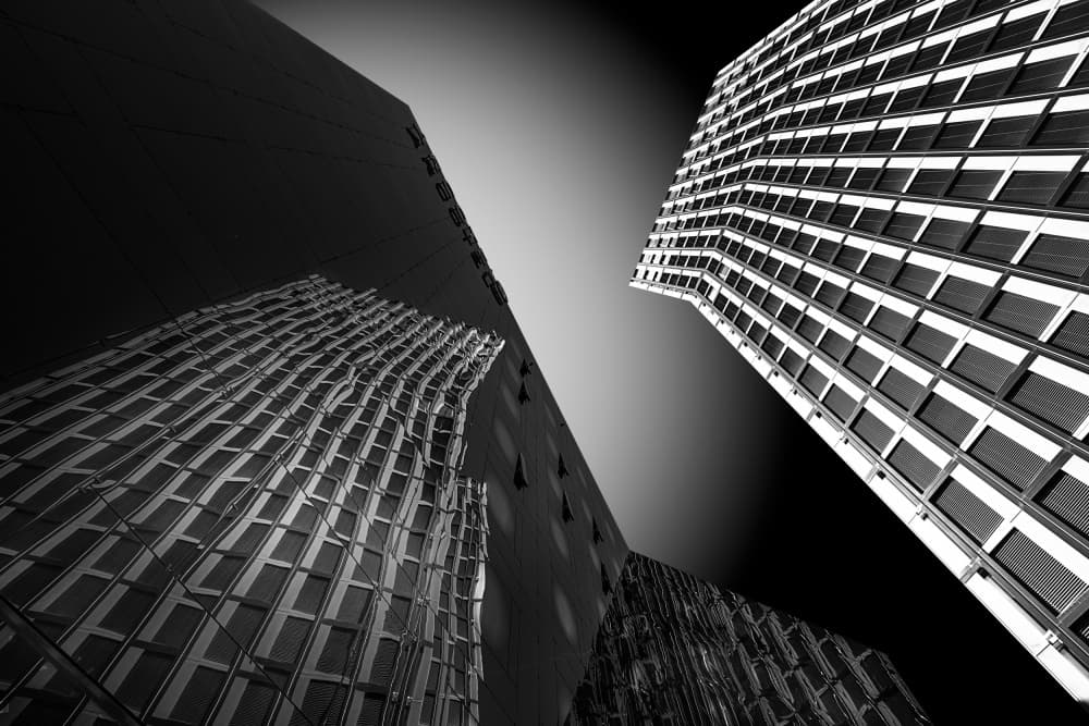 Modern Urban Geometry by Roland Weber — canvas wall art