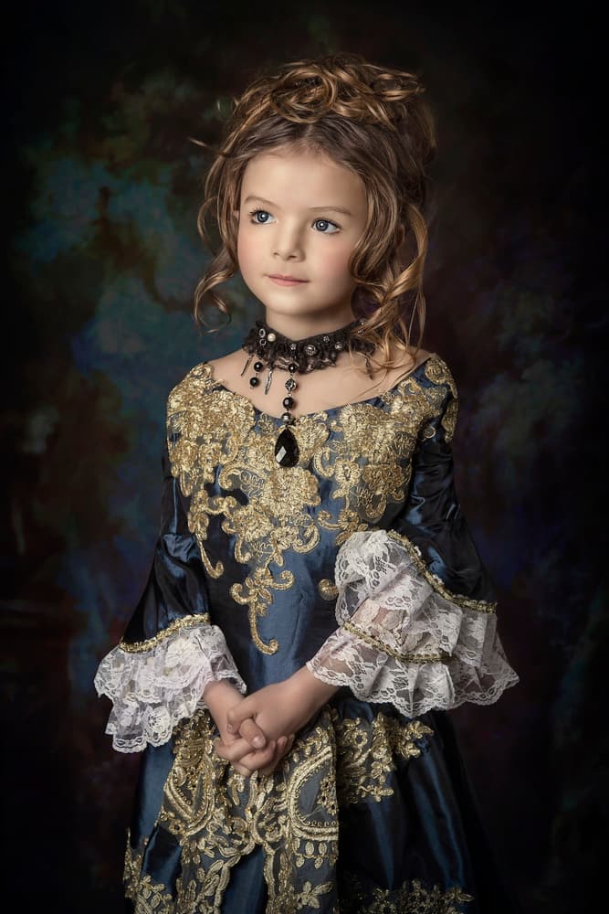 Regal Child Portrait by Carola Kayen-Mouthaan — canvas wall art