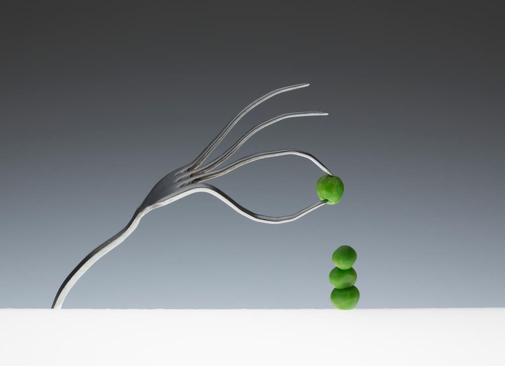 Green Pea Balance by Wieteke de Kogel — canvas wall art