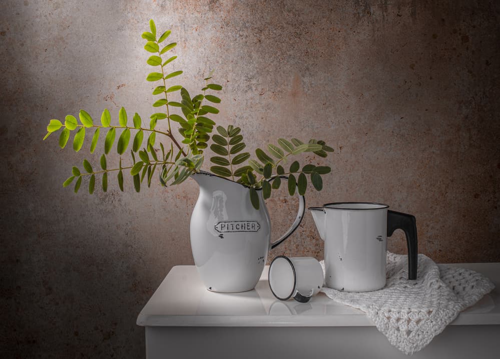 Rustic Enamelware Still Life by Margareth Perfoncio — canvas wall art