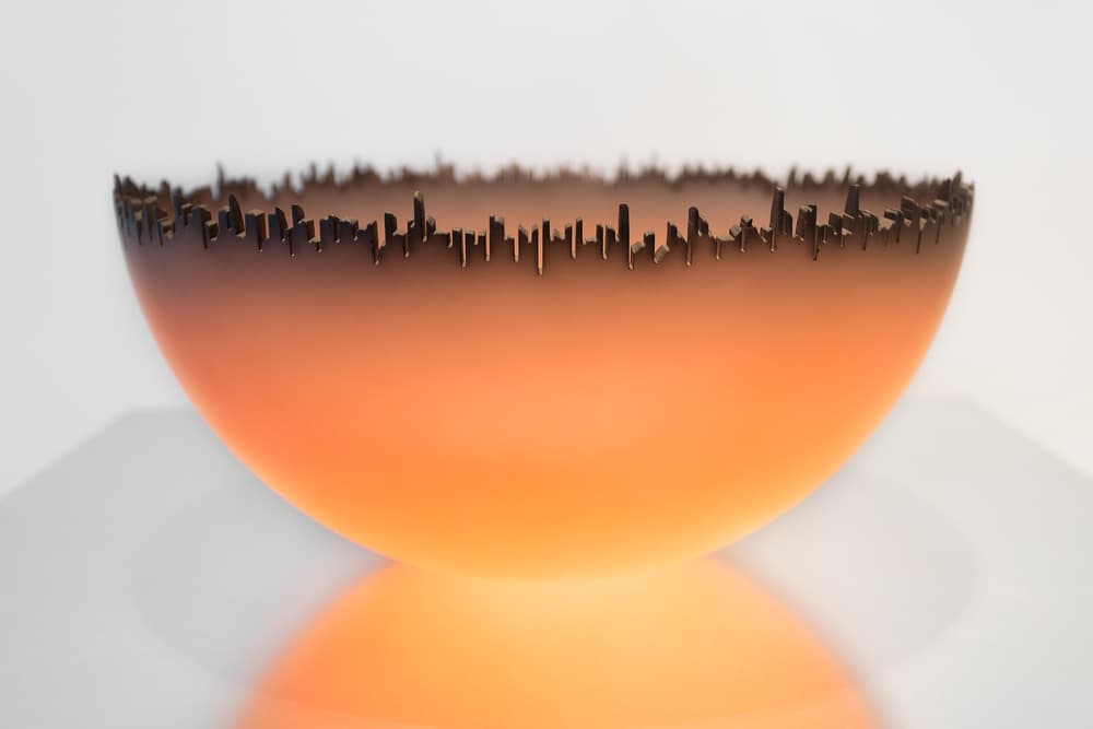 Orange City Glow by Aidong Ning — canvas wall art