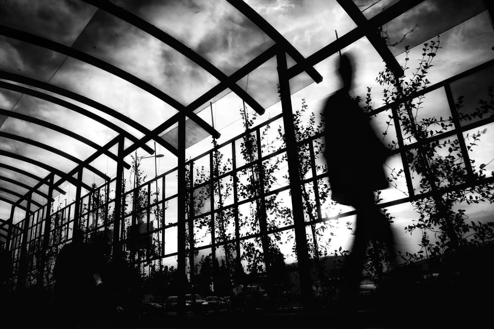 Blurred Urban Passage by Ali Ayer — canvas wall art