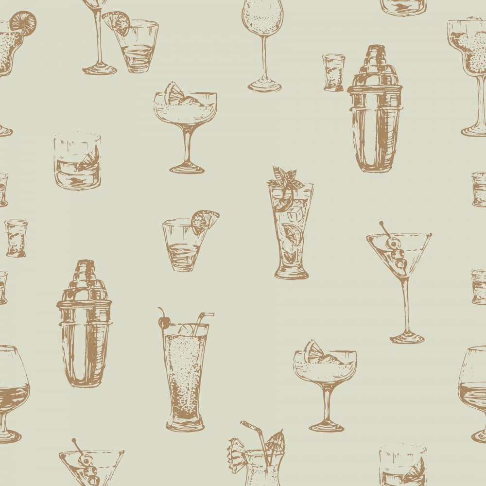 Vintage Cocktail Sketches by Nikita Jariwala — canvas wall art