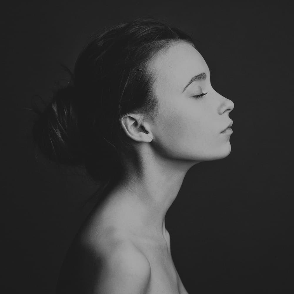 Quiet Beauty Profile by HIM — canvas wall art
