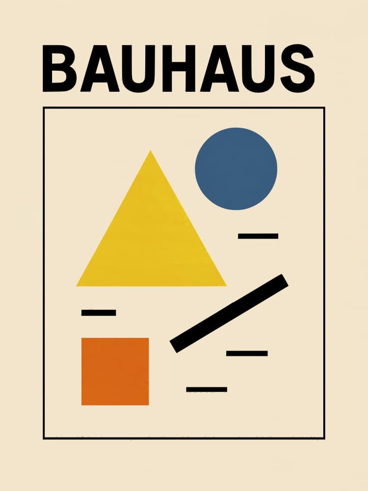 Geometric Primary Shapes by Little Dean — canvas wall art