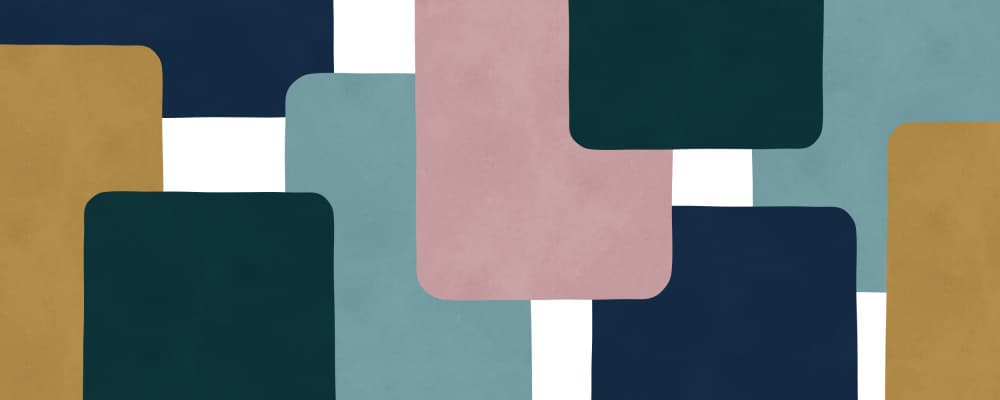 Muted Color Blocks Abstract by Vitor Costa — canvas wall art