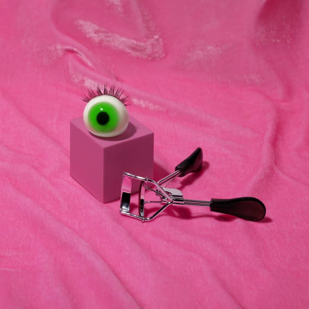 Green Eye Pink Pop by Julia Ramiro — canvas wall art