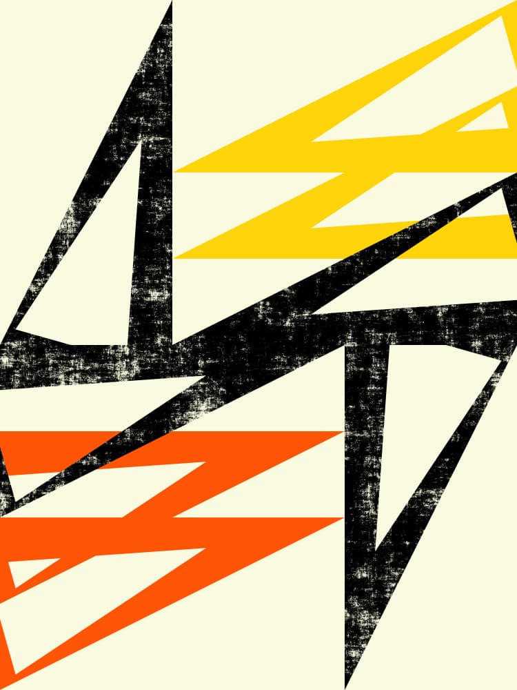 Abstract Energy Bolts by Petr Strnad — canvas wall art