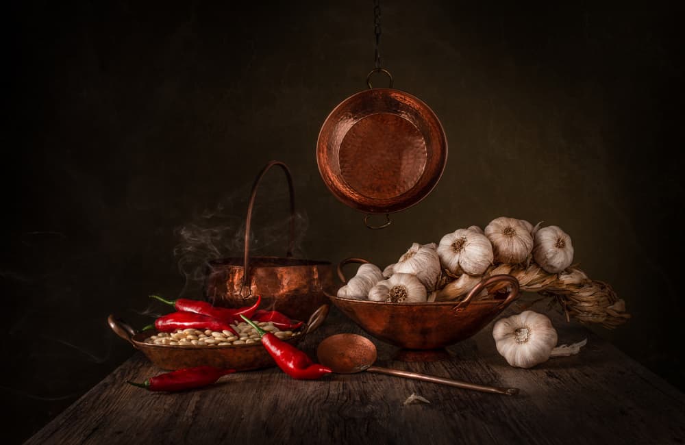 Spicy Copper Kitchen by Margareth Perfoncio — canvas wall art
