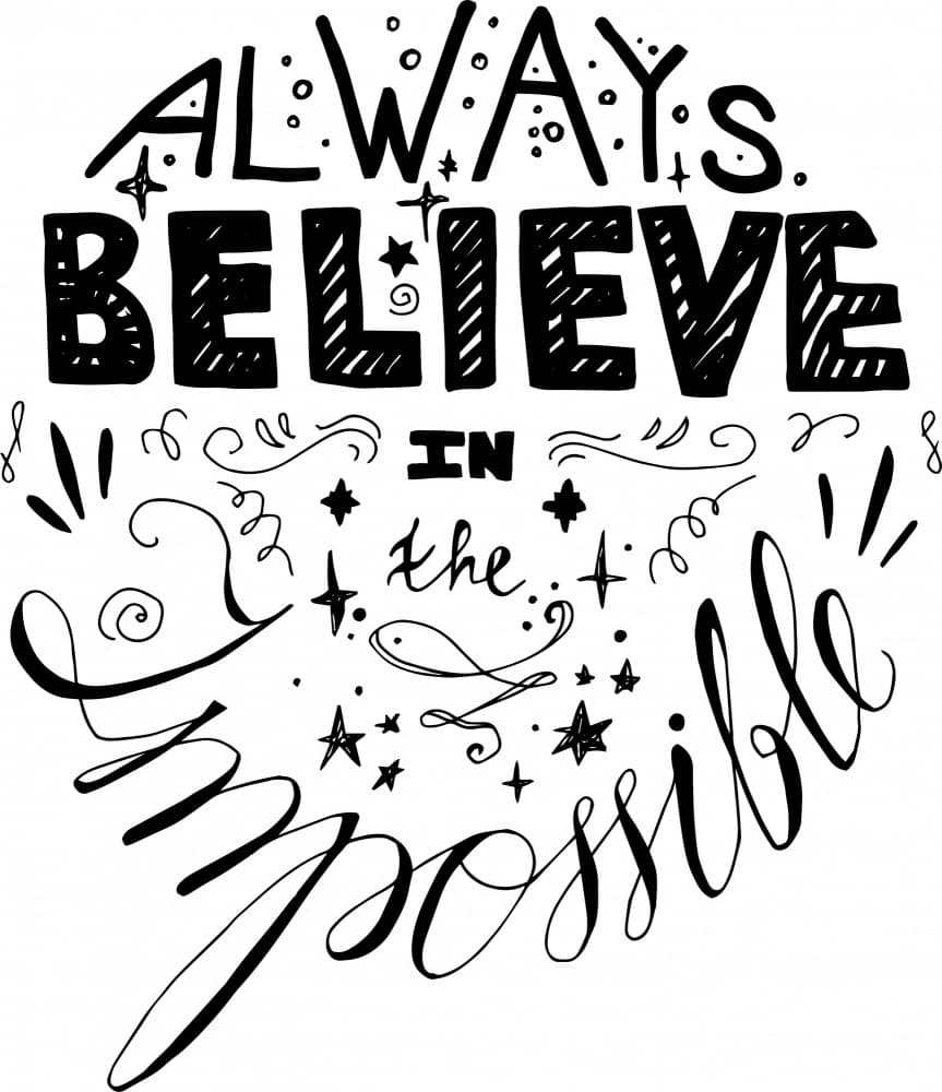 Always Believe In The Impossible by Marika Barsrsind β canvas wall art