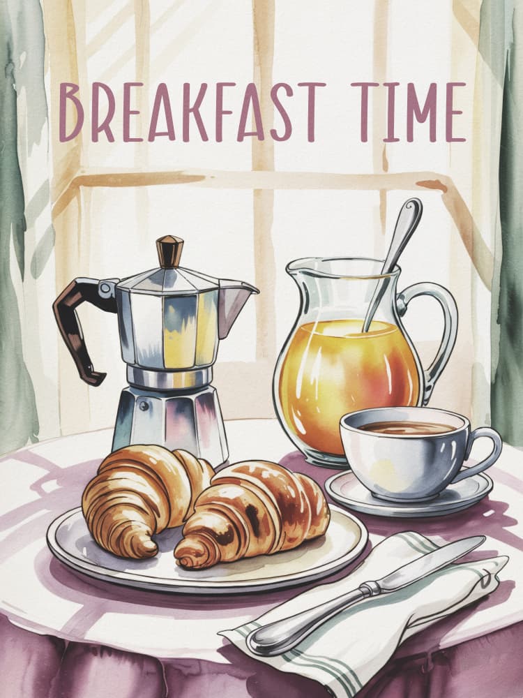 Cozy Breakfast Time by Andreas Magnusson — canvas wall art