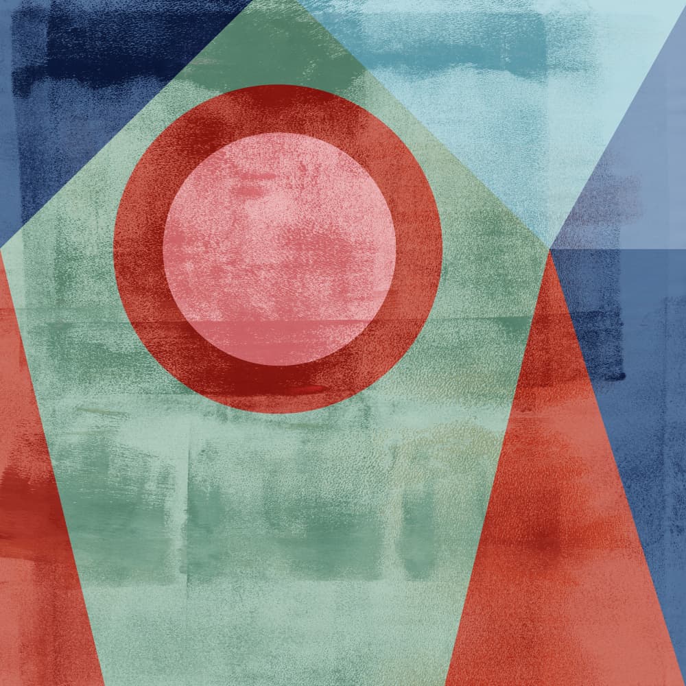 Abstract Geometric Circle by Dina Dankers — canvas wall art