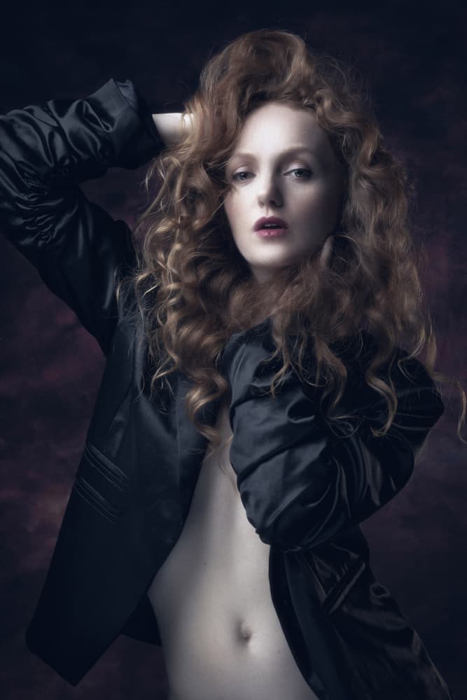 Alluring Redhead Portrait by Jan Slotboom — canvas wall art