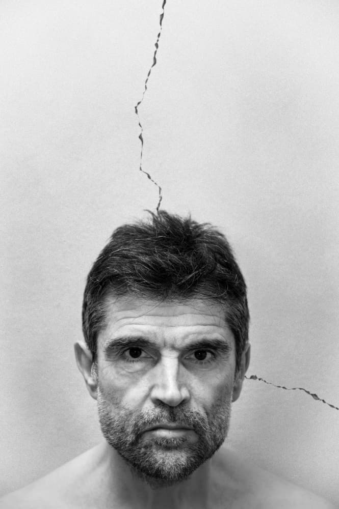 Man With A Line by Giorgio Toniolo — canvas wall art