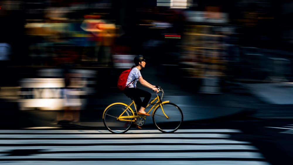 Dynamic City Commute by Hanping Xiao — canvas wall art