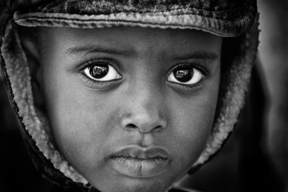 Child's Deep Gaze by Giovanni Cavalli — canvas wall art