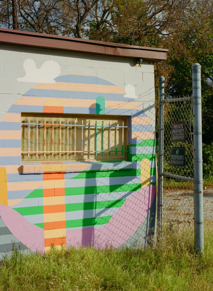 Vibrant Geometric Mural by Bethany Young — canvas wall art