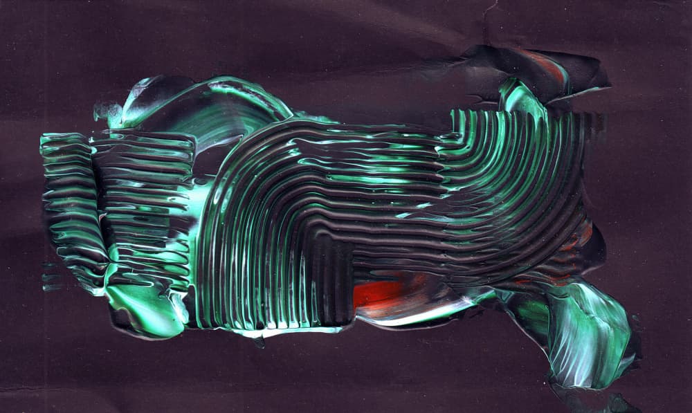 Emerald Textured Flow by Rafal Kulik — canvas wall art