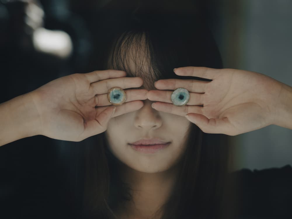 Mysterious Eye Gaze by Takako Ugachi — canvas wall art