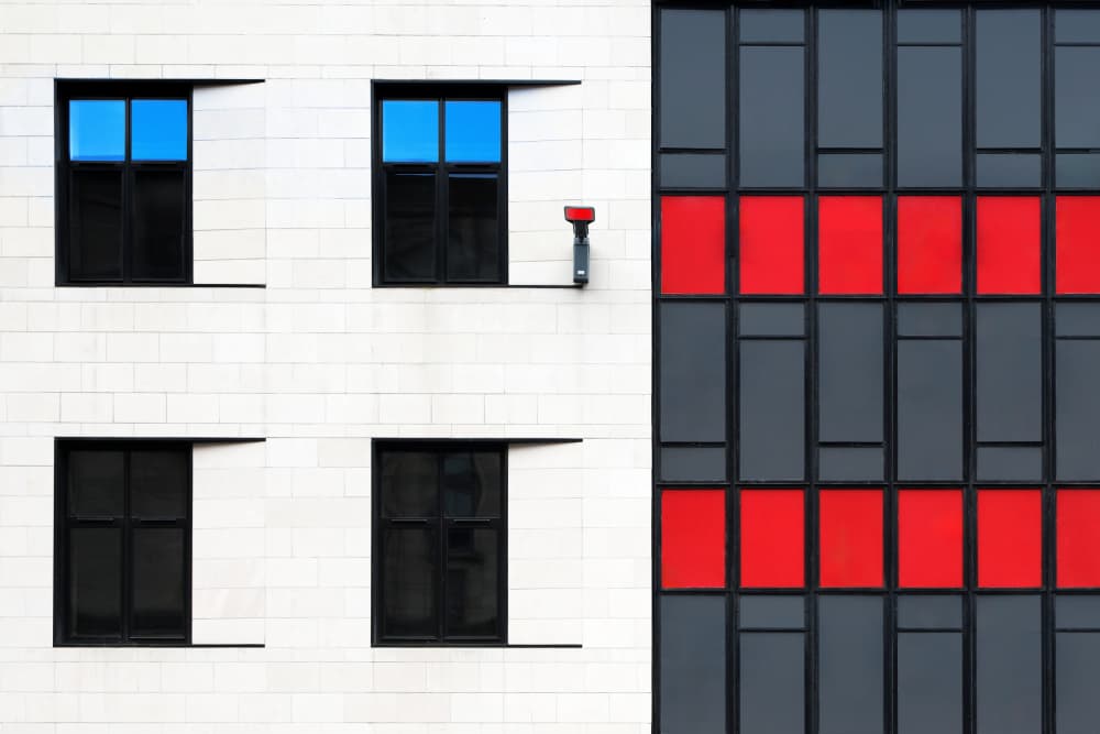 Architectural Color Blocks by Hans-Wolfgang Hawerkamp — canvas wall art