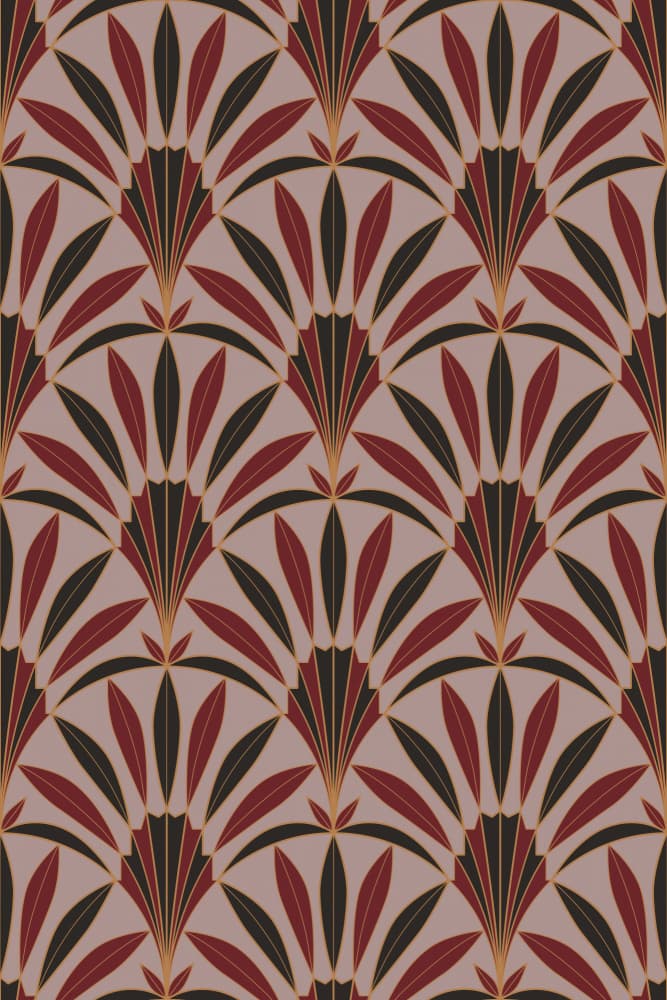 Art Deco Fan Pattern by Alexandra Weise — canvas wall art