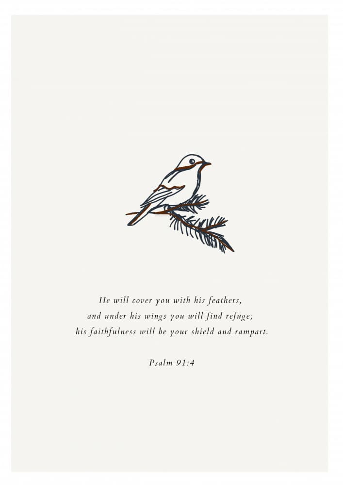 Faithful Bird Refuge by ART of living — canvas wall art