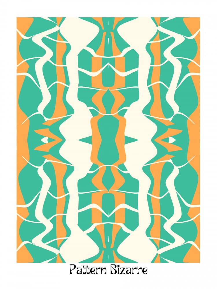 Fluid Pattern Shapes by Little Dean — canvas wall art