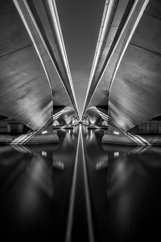 Sleek Bridge Reflection by Gunarto Song — canvas wall art