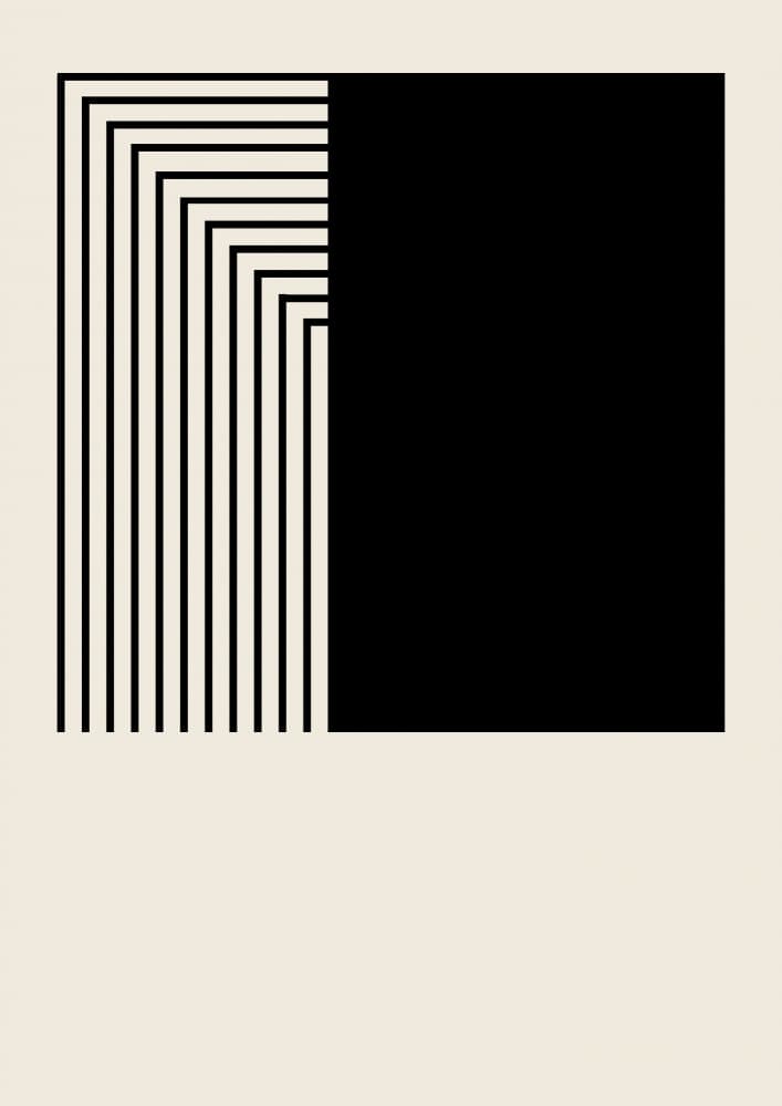 Monochrome Geometric Pattern by Nilesh Kulkarni — canvas wall art