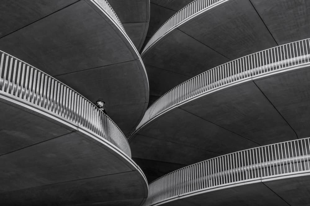Modern Architectural Spiral by Roelof de Hoog — canvas wall art