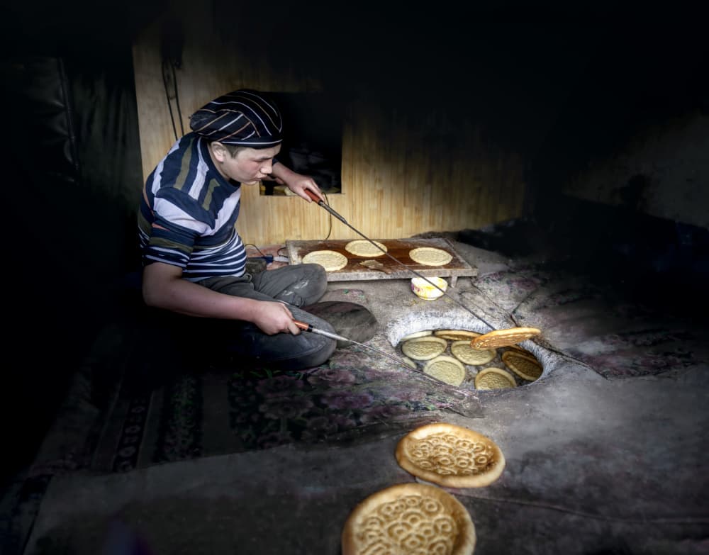 Traditional Flatbread Making by Anna Zhang — canvas wall art