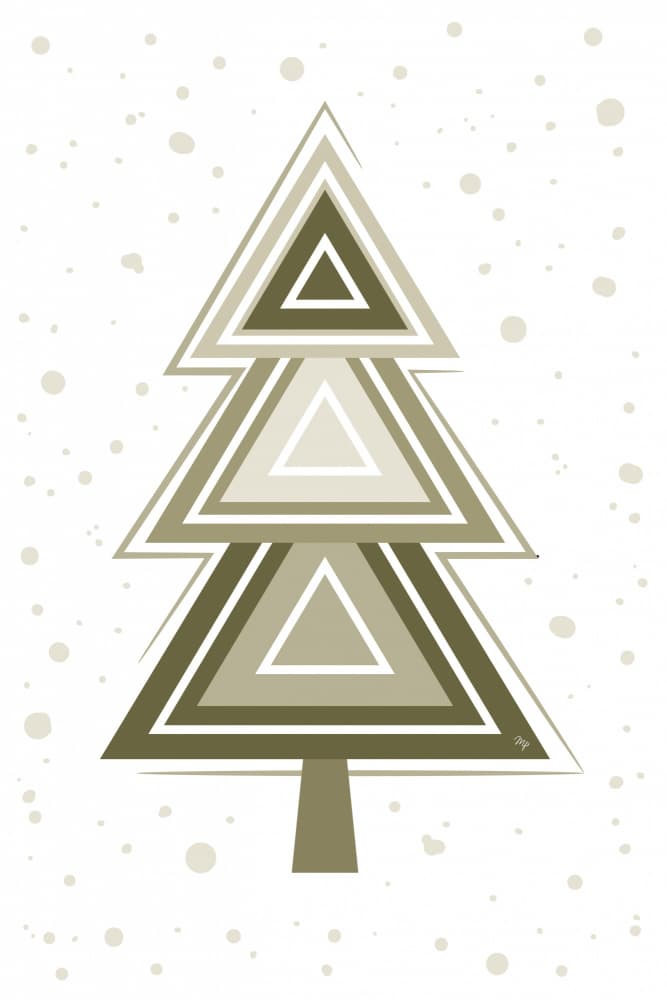 Modern Geometric Tree by Martina — canvas wall art