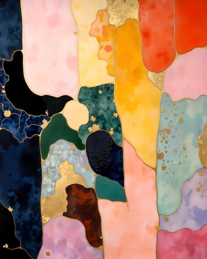 Vibrant Gold Flow by Uma Gokhale — canvas wall art