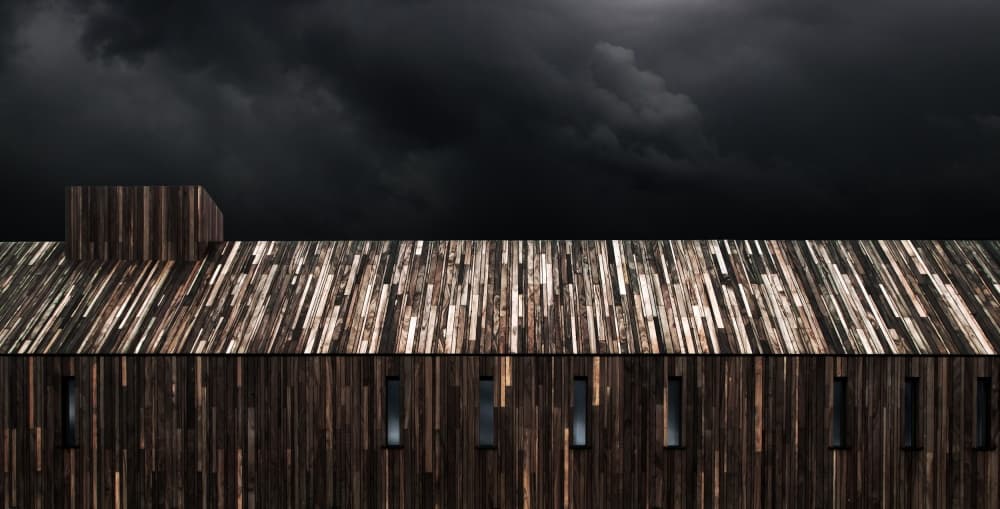 Dark Wood House by Gilbert Claes — canvas wall art