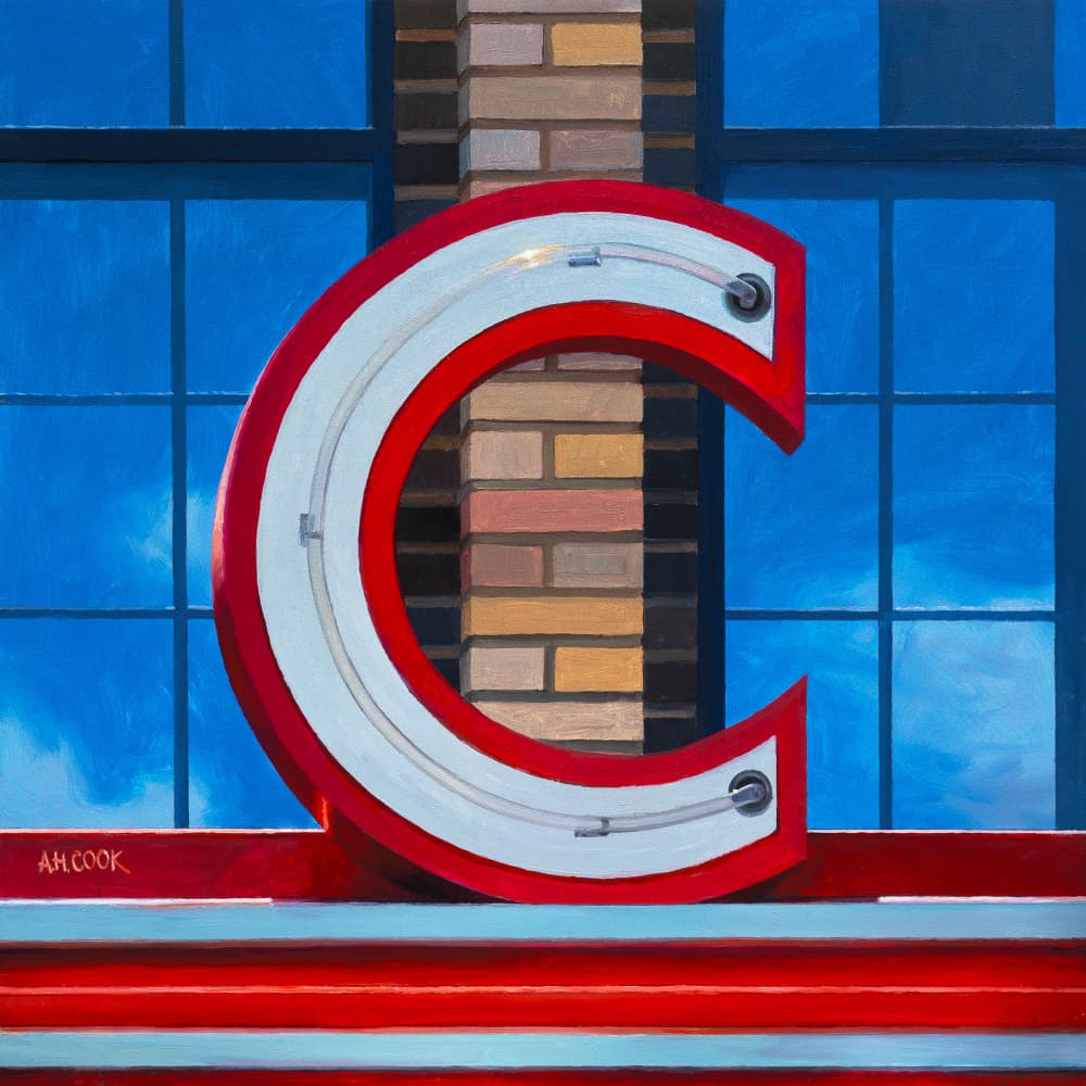 Classic Red C Sign by Amanda Hope Cook — canvas wall art