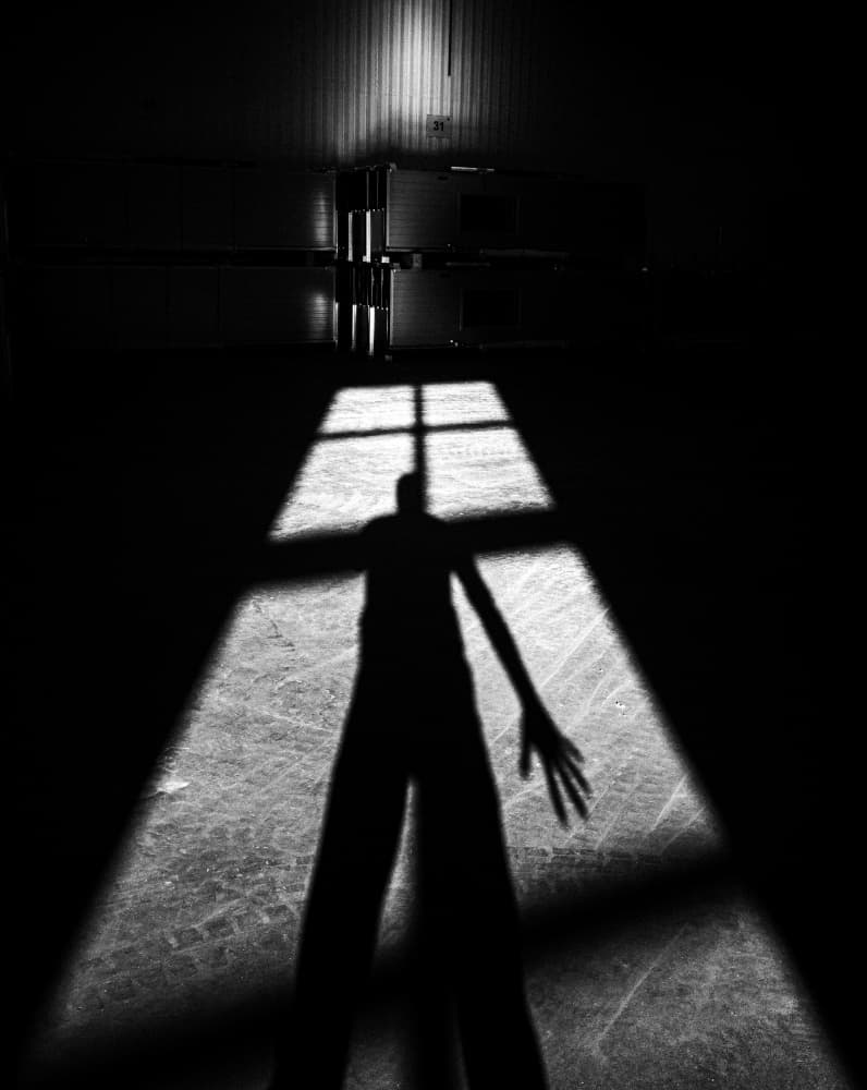 Stark Shadow Play by Alex Ogazzi — canvas wall art