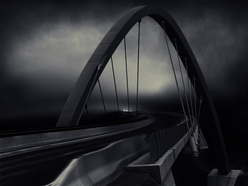 Dark Arch Bridge by Alexej Schulz — canvas wall art
