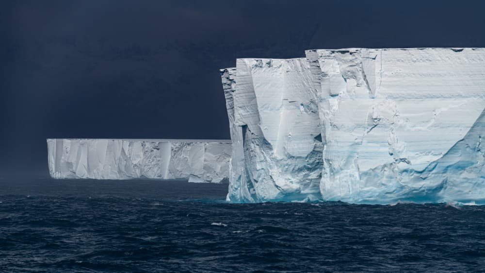 Antarctic Ice Cliffs by Nanda Bussers — canvas wall art