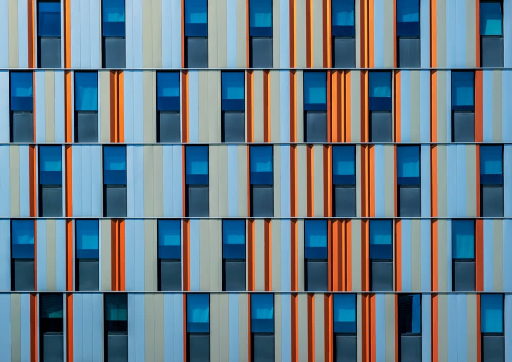 Vibrant Urban Geometry by Lus Joosten — canvas wall art